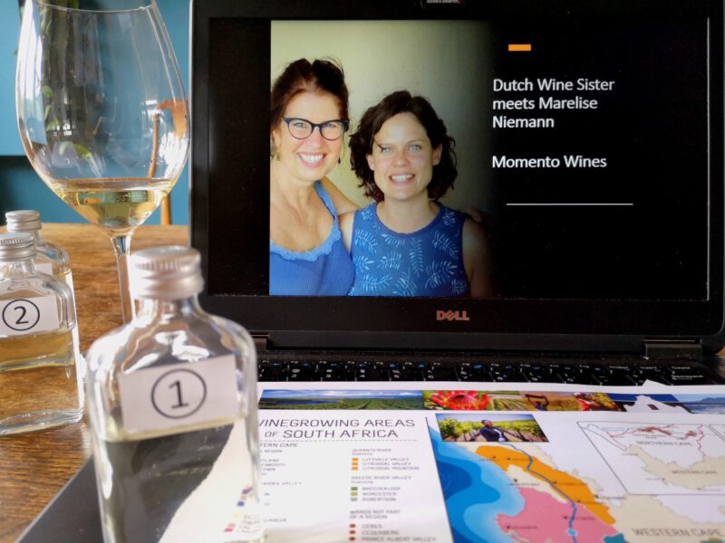Zoomtasting Dutch WIne Sister meets Marelise Niemann - Momento Wines
