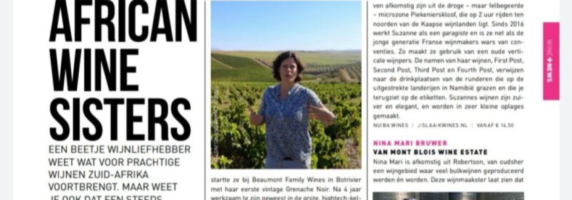 Dutch WIne Sister in Winelife Magazine